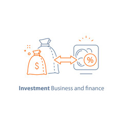 Income growth, fund management, investment strategy, long term investing, loan concept, pension savings