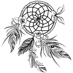 Dream Catcher with Feathers