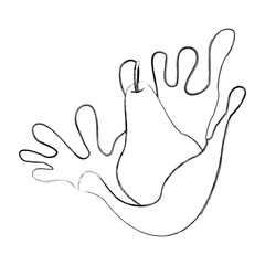 Pear milk splash icon vector illustration graphic design