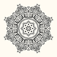 Mandala. Decorative round ornament.
