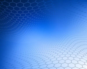 Fototapeta premium Abstract faded dark blue hexagon design background template perfect for healthcare, medical and science and various websites, artworks, graphics, cards, banners, ads and much more. 