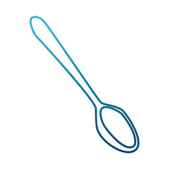 Spoon cutlery utensil icon vector illustration graphic design