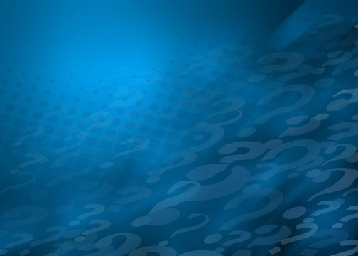 Lots of Questions...Blue Abstract Illustrates the never ending sea of unexpected questions in every aspect of life,medicine,science, learning, education, testing, quizzing, creativity and imagination 