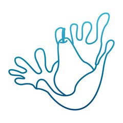 Pear milk splash icon vector illustration graphic design