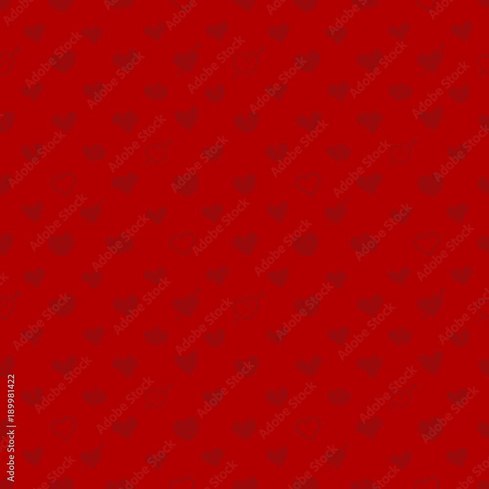 Poster valentines day greeting card. seamless vector pattern