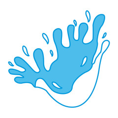 Water splash isolated icon vector illustration graphic design