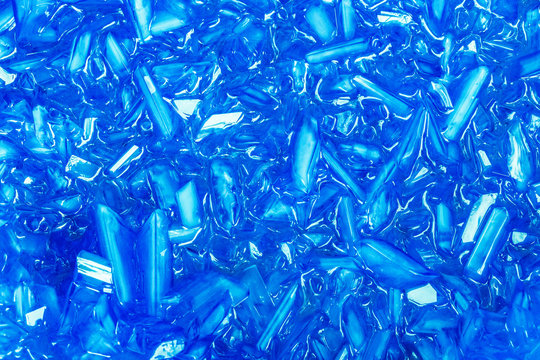 Blue Crystals Pattern Abstract Background Copper Sulfate