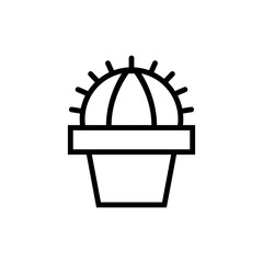 Kaktus - Icon, Symbol, Piktogramm, Bildmarke, grafisches Element - schwarz - Web, Druck - Vektor
