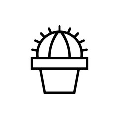 Kaktus - Icon, Symbol, Piktogramm, Bildmarke, grafisches Element - schwarz - Web, Druck - Vektor
