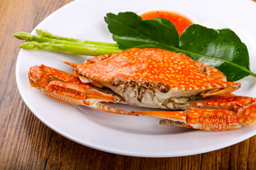 Boiled crab