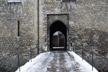 Fototapeta na wymiar Burg in Bulle in Gruyere in der Schweiz