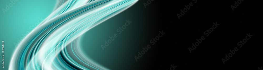 Poster Abstract elegant wave panorama background design with space for your text