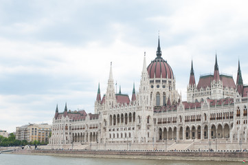Fototapeta na wymiar Parliament of Hungary in Budapest