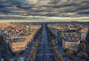 Champs-Elysee avenue in Paris
