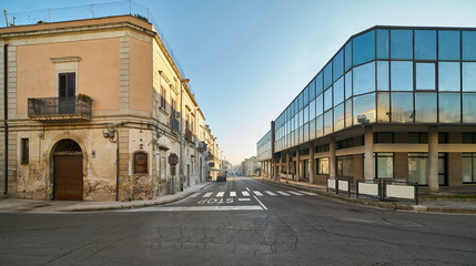 Fototapeta na wymiar Detail of the center of the town- Galatina -Italy