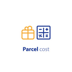 Obraz premium Shipping options, shipment services, parcel cost calculation