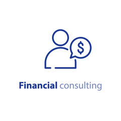 Broker consulting, financial advice, business man, investment service