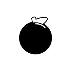 orange fruit Icon in trendy flat style isolated on white background. symbol for your web site design logo, app, UI. Flat design Vector Illustration EPS