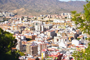 Fototapeta premium Vista de Málaga desde la Alcazaba