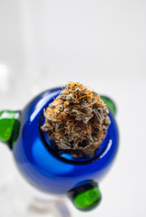 Cannabis Flower in Bowl - Strain: Cookie Wreak