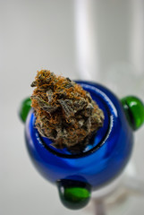 Cannabis Flower in Bowl - Strain: Cookie Wreak