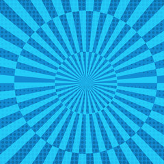 Comic book page blue bright background