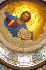  saved the Almighty. painting the dome of the church