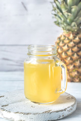 Glass of pineapple juice
