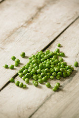 guisantes verdes naturales ecológicos.