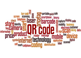 QR code word cloud concept 4