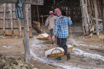 Salt Industry In Petchaburi Province,Thailand