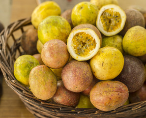 Passion fruit from a small farm
