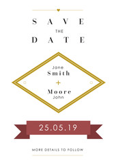 Save the Date Red theme