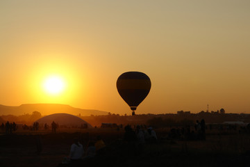 Air balloon - Sunset silhouette