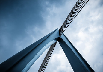 Abstract architectural features, bridge close-up