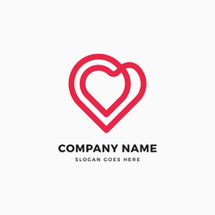 Infinity Heart Logo Design