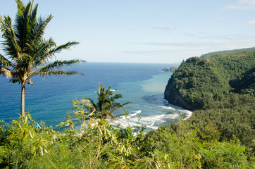 End of the road Hawi, Hawaii Big Island over looking Pololu Valley