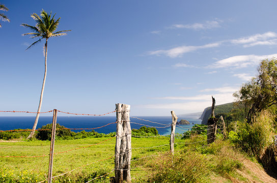 End of the road Hawi, Hawaii Big Island over looking Pololu Valley