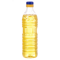 A bottle sunflower oil