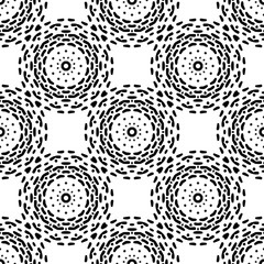 Black and White Seamless Ethnic Pattern. Vintage, Grunge, Abstract Tribal Background for Textile Design, Wallpaper, Surface Design, Wrapping Paper