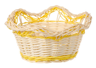 Obraz premium Straw basket yellow