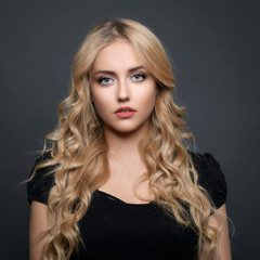 Fototapeta premium Photo of a beautiful young blond woman