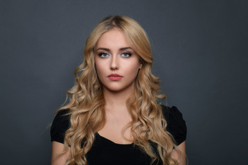 Photo of a beautiful young blond woman