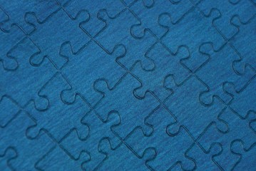 синий фон  из куска бумажной головоломки
