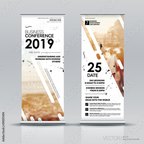 vertical banner design signboard