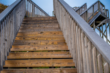 Fototapeta premium Climbing Stairs Outside 