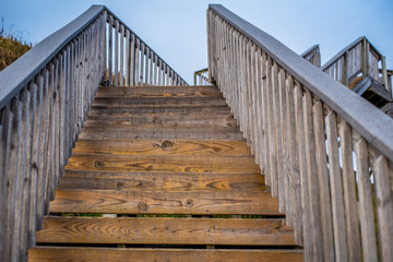 Climbing Stairs Outside 