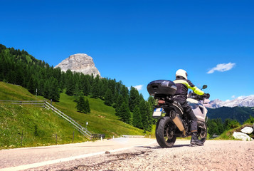 Auf dem Motorrad durch die Dolomiten, Südtirol, Italien