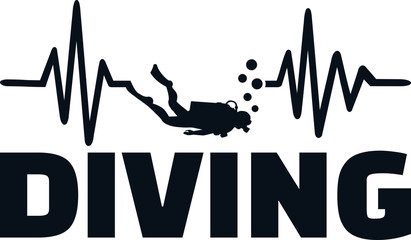 Diving heartbeat line