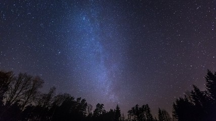 Fototapeta na wymiar Beautiful night sky with Milky Way